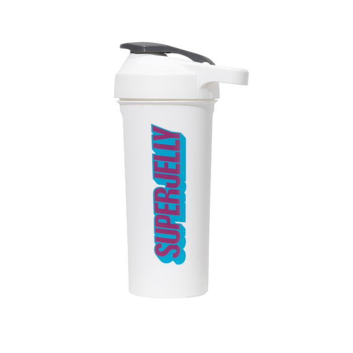 SUPERJELLY Logo Shaker South Beach/ Ghost White 27oz