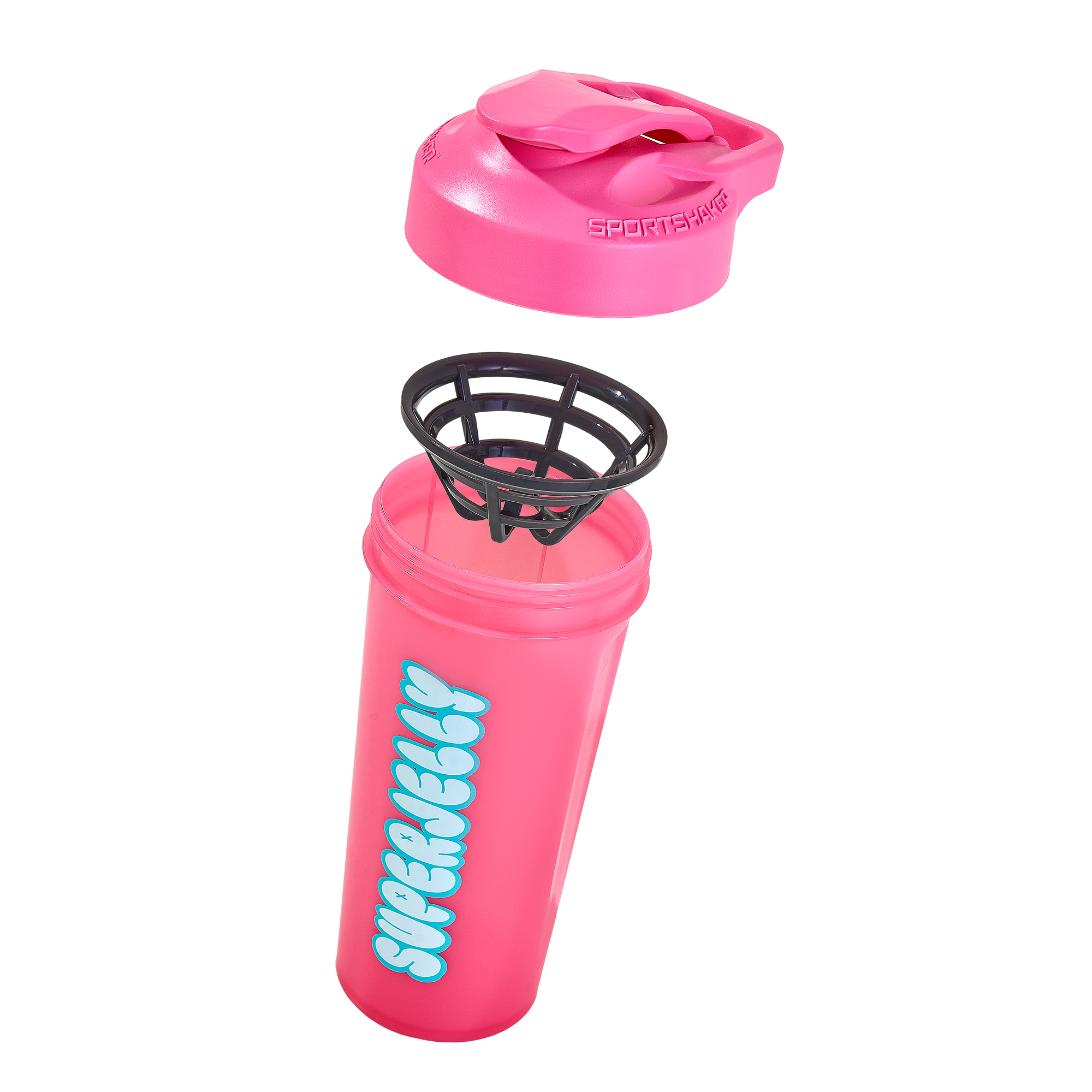 SUPERJELLY Bubble Logo Pink Shaker 27oz